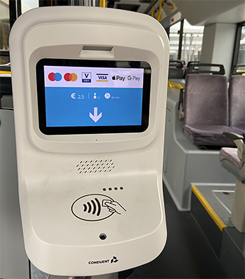 witte terminal - contactloos betalen