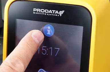 MOBIB ontwaarder - infoknop
